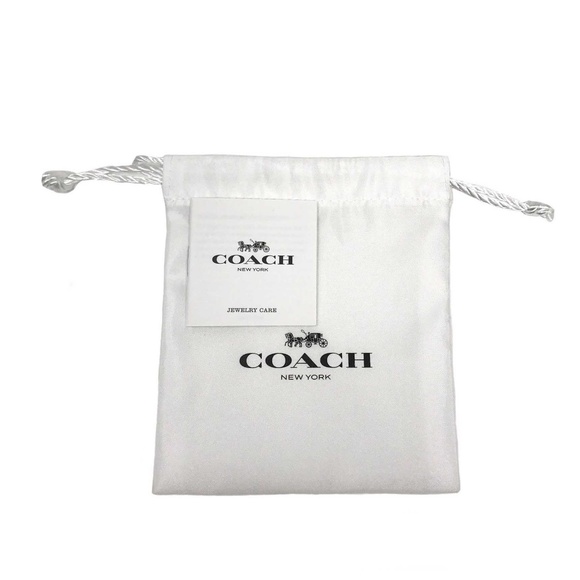 Coach Kissing C Hinge Bracelet Enamel Fill Silver - Picture 4 of 4